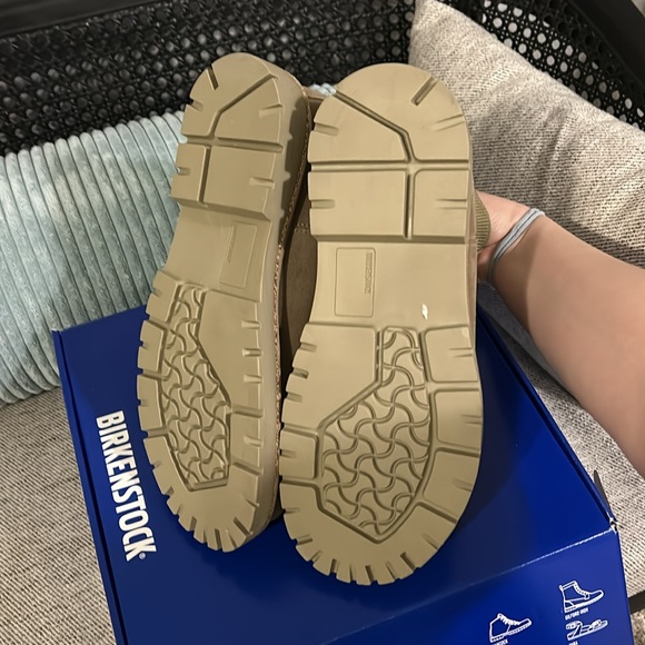 Birkenstock‎ Women’s Highwood Slip On Taupe Suede Leather Chelsea Boots - Picture 6 of 7